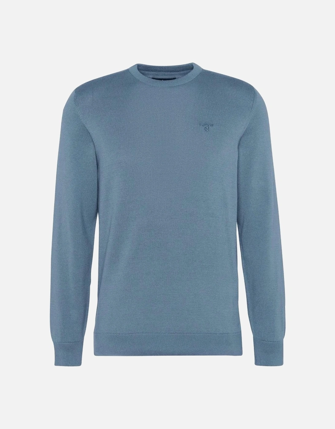 Heritage Bluestone Pima Cotton Crew Neck Jumper, 3 of 2