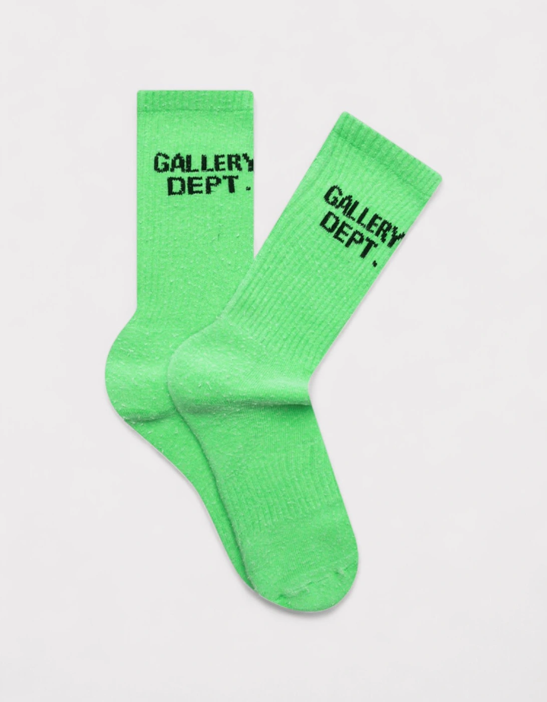 Gallery Dept Unisex Pink Clean Socks Flo Green - Size: One Size