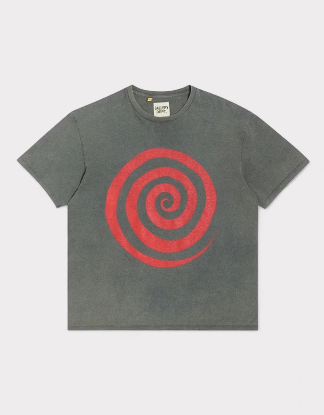Gallery Dept Men's Grey Lost Tee Faded Black - Size: 42