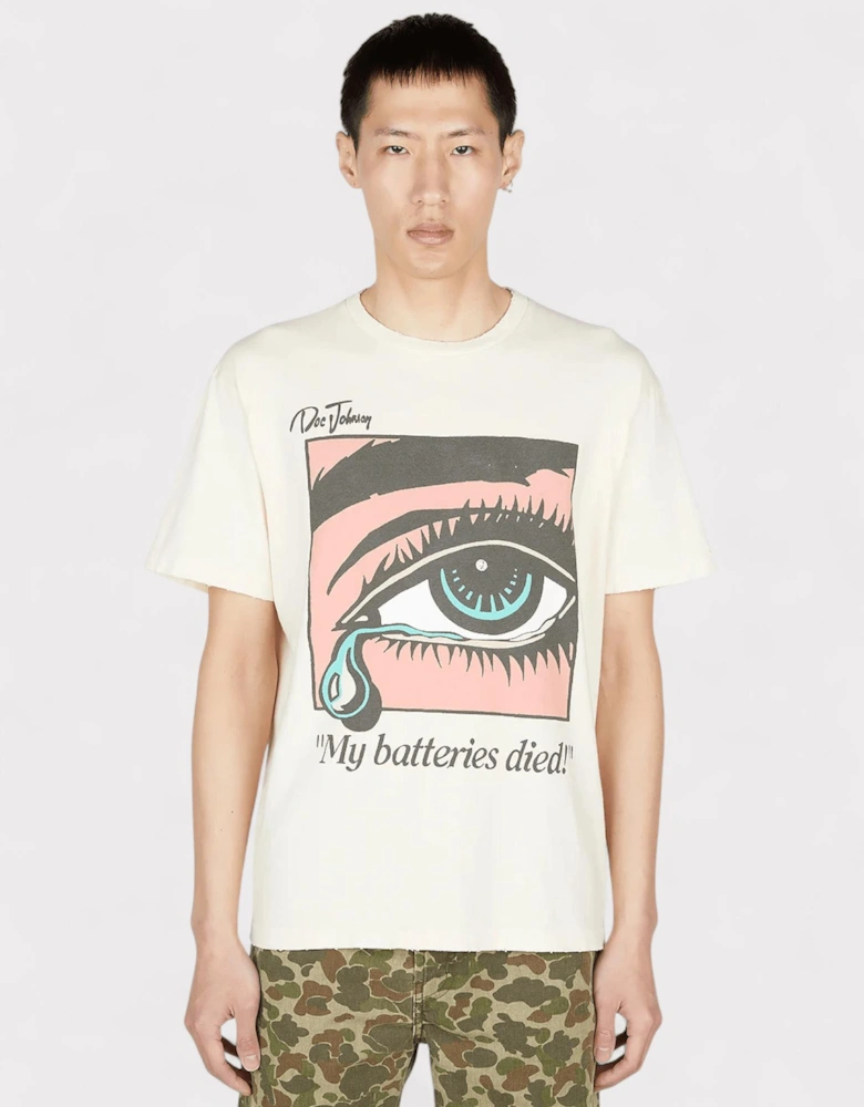 Gallery Dept. Dead Batteries Tee Antique White