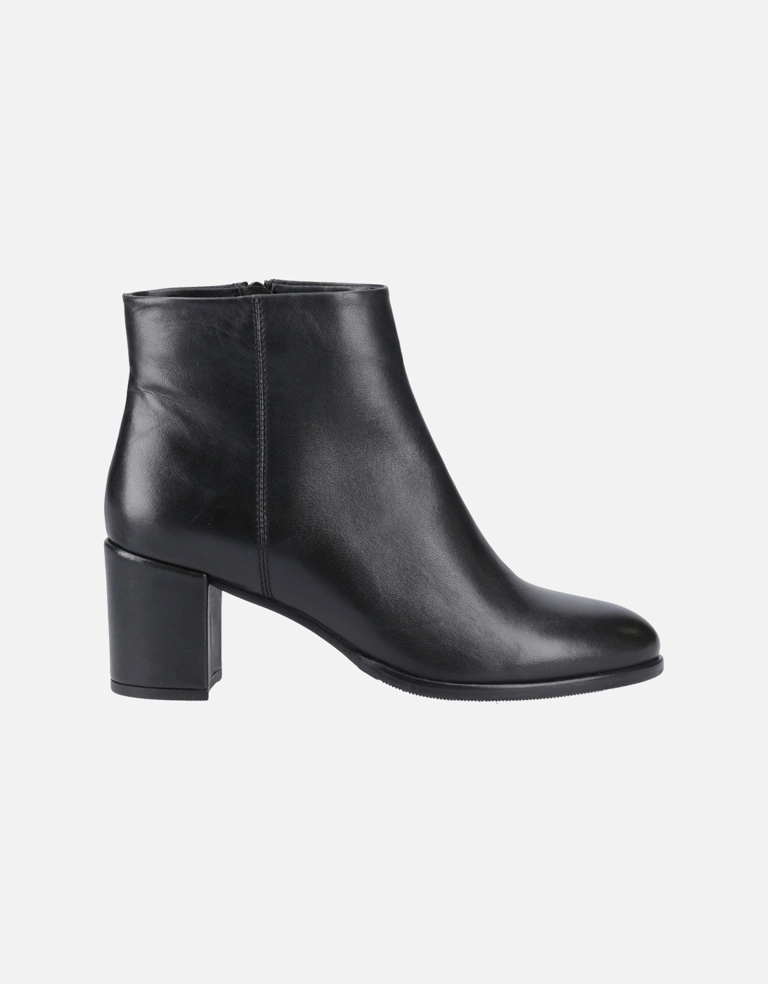 Claridy Leather Women's Black Heeled Ankle Boots
