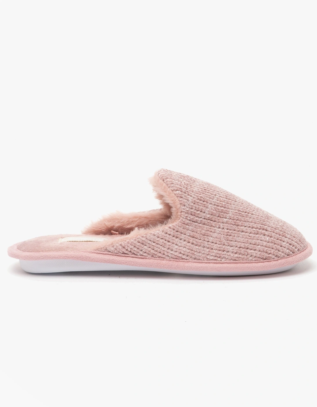 SPARKLE TESTER Womens Full Slipper Old Pink, 8 of 7