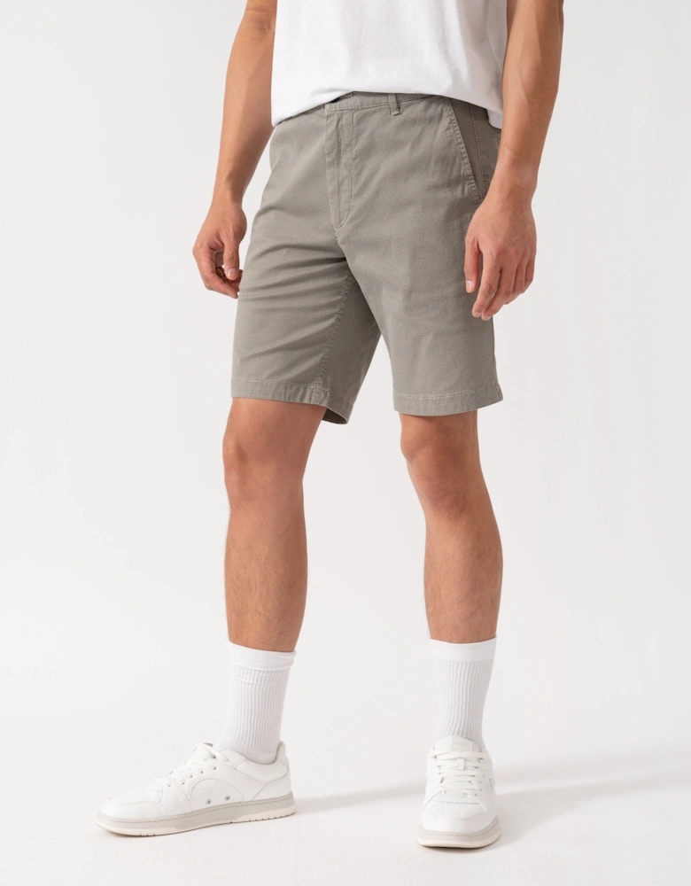 BOSS Orange Mens Slim-Fit Chino Shorts in Stretch-Cotton Twill - Grey 271
