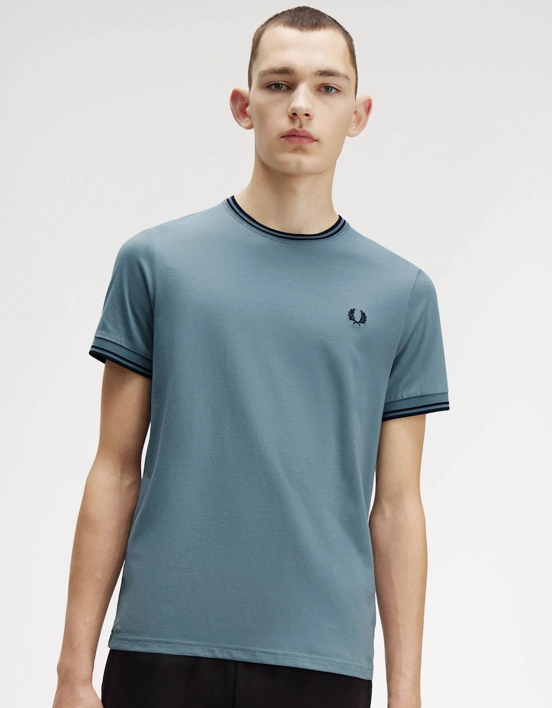 Mens Twin Tipped T-Shirt - Stockport Blue/Navy/Navy Z56, 2 of 1