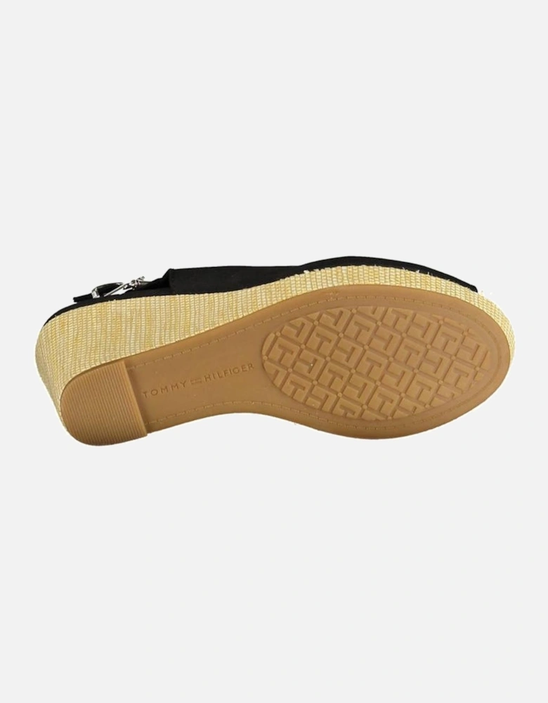 Iconic Wedge Sandal with Buckle Closure Women - Black