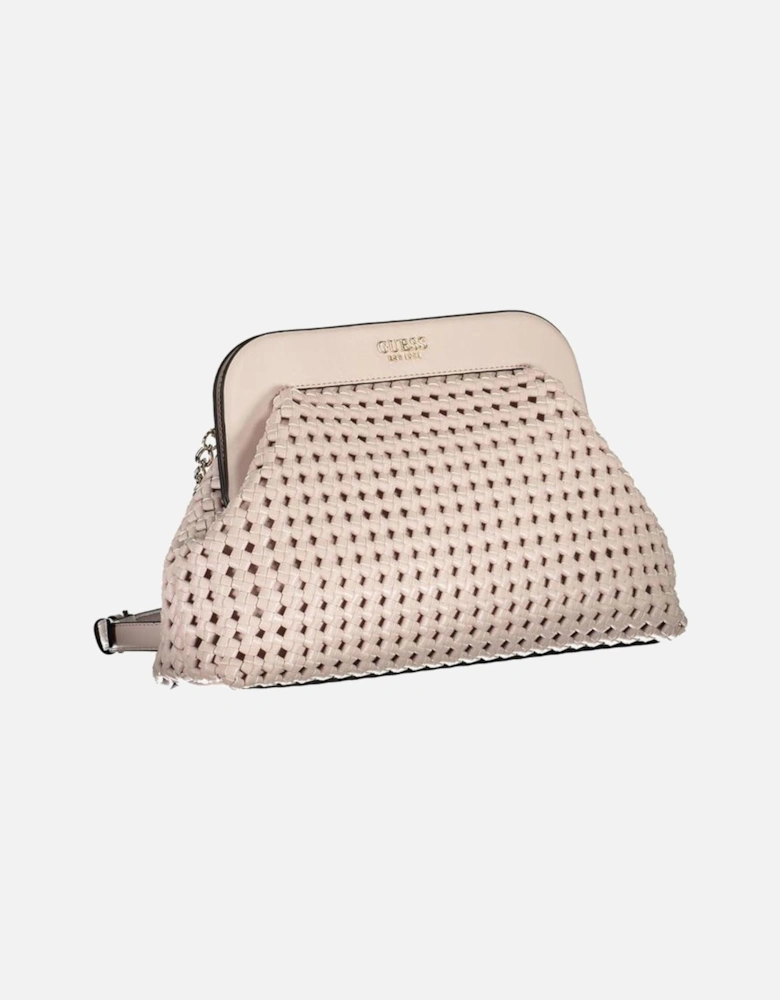 Versatile Shoulder Handbag with Magnetic Closure Women - Pink