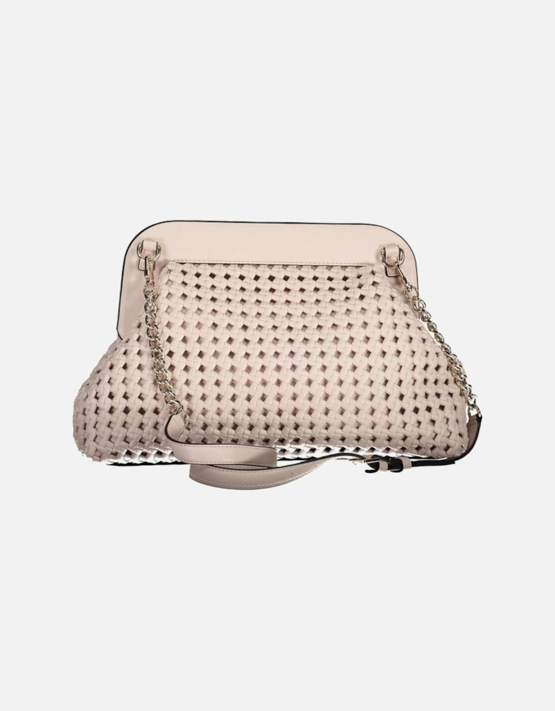 Versatile Shoulder Handbag with Magnetic Closure Women - Pink