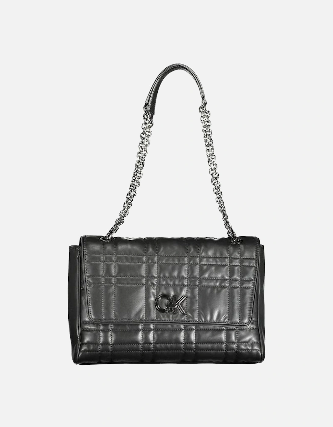 Eco-Conscious Chic Handbag with Chain Handles Women - Black, 4 of 3