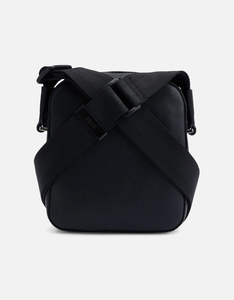 Faux Leather Reporter Bag
