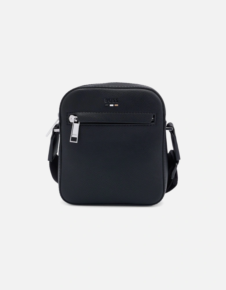 Faux Leather Reporter Bag