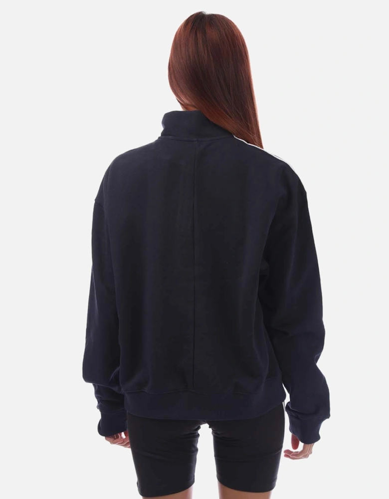 Essentials 3-Stripes Quarter-Zip Sweatshirt