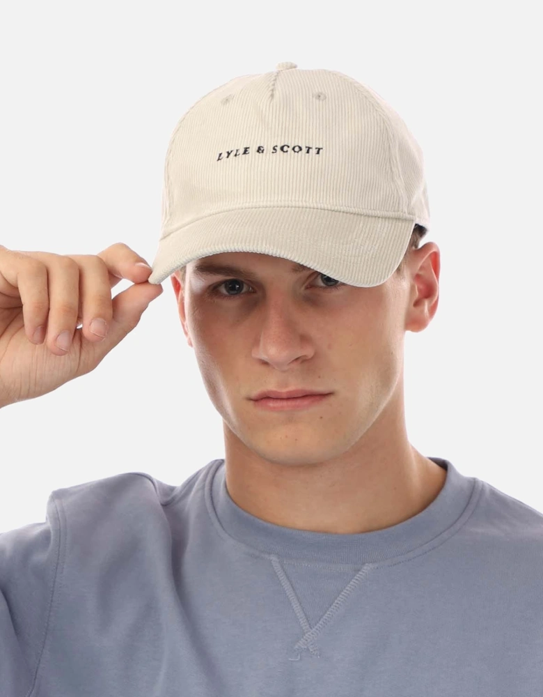 Embroidered Cord Cap