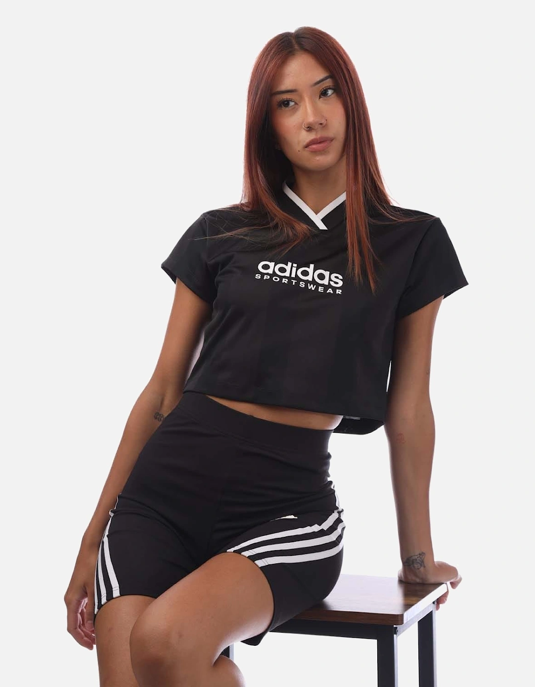 Tiro Colorblock Crop T-Shirt