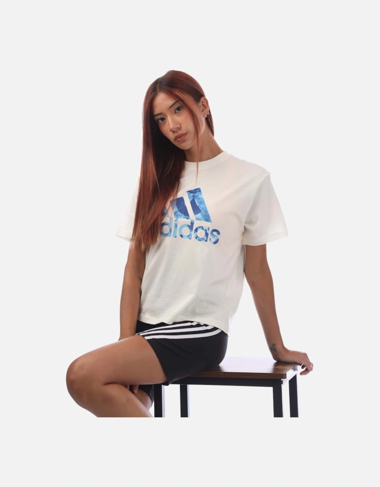 Floral Graphic Big Logo T-shirt