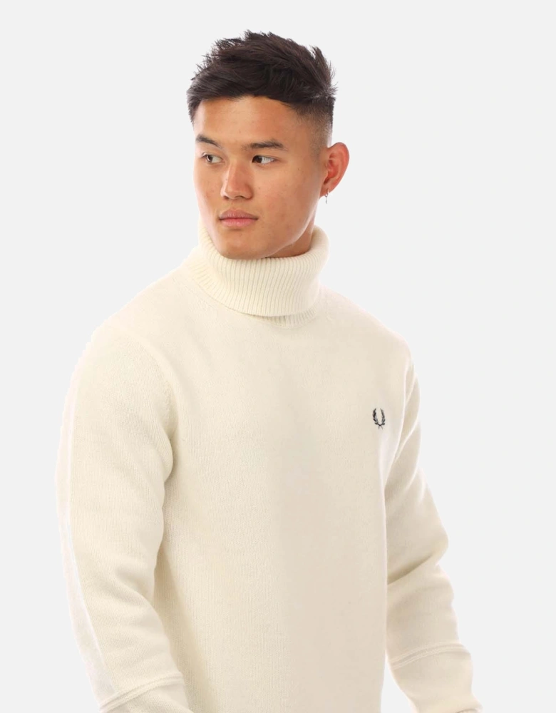Knitted Roll Neck Sweatshirt