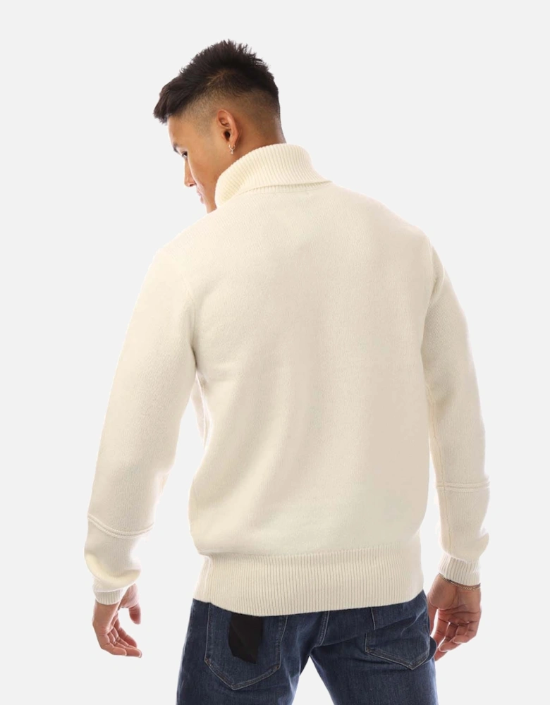 Knitted Roll Neck Sweatshirt