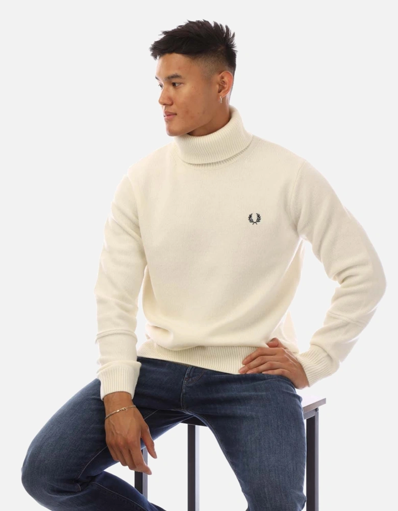 Knitted Roll Neck Sweatshirt