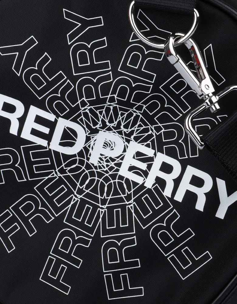Graphic Print Barrel Bag