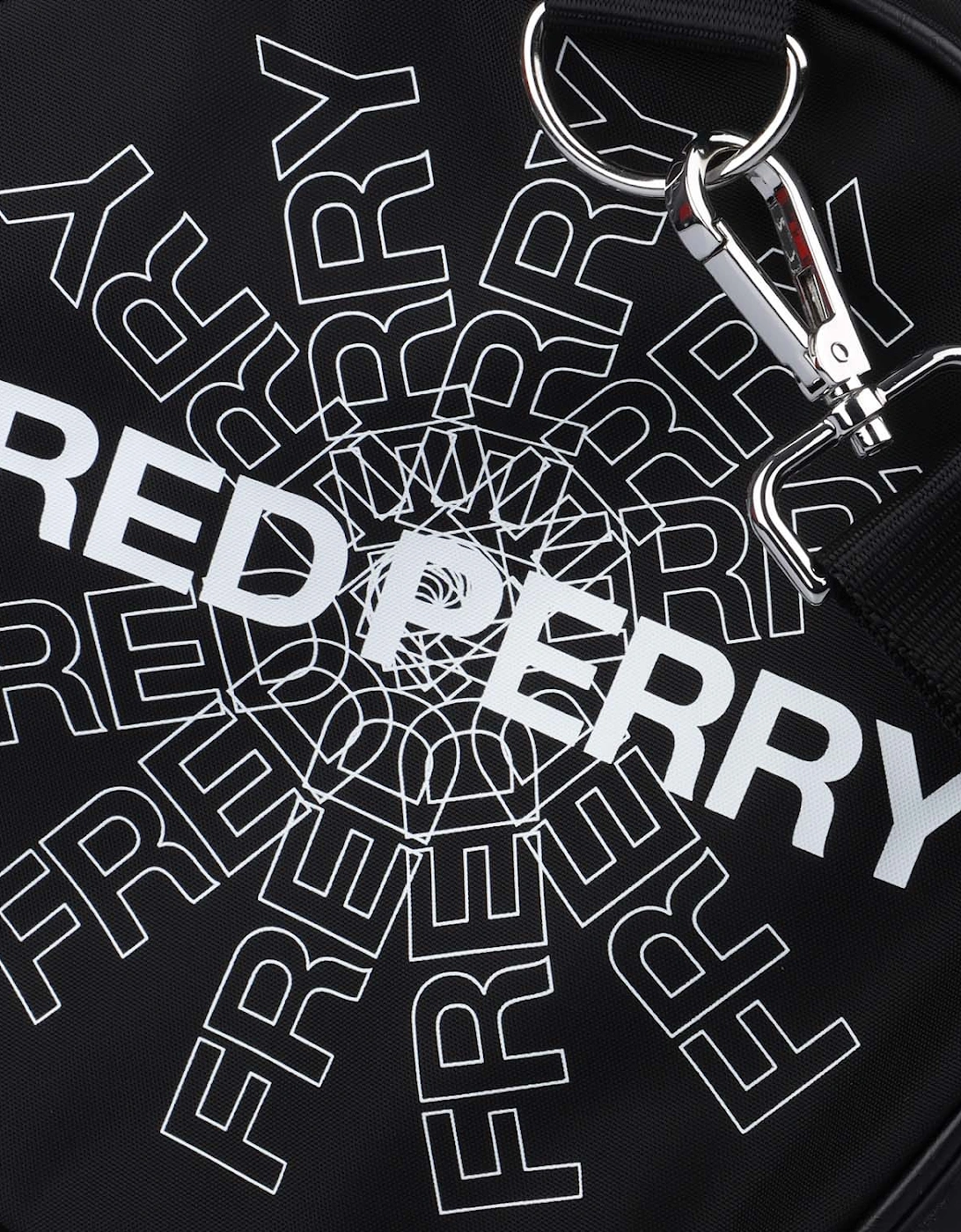 Graphic Print Barrel Bag