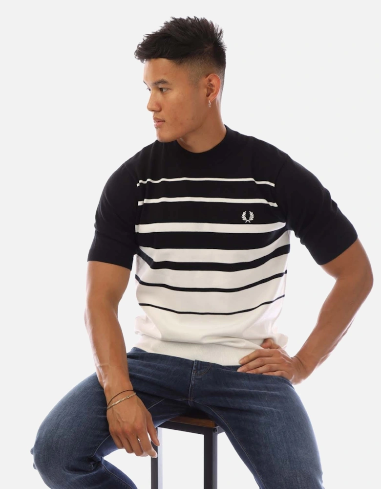 Striped Knitted T-Shirt