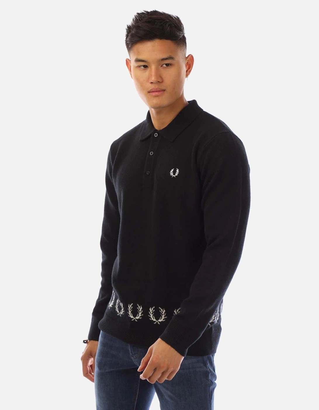 Laurel Wreath Trim Knit Shirt, 5 of 4