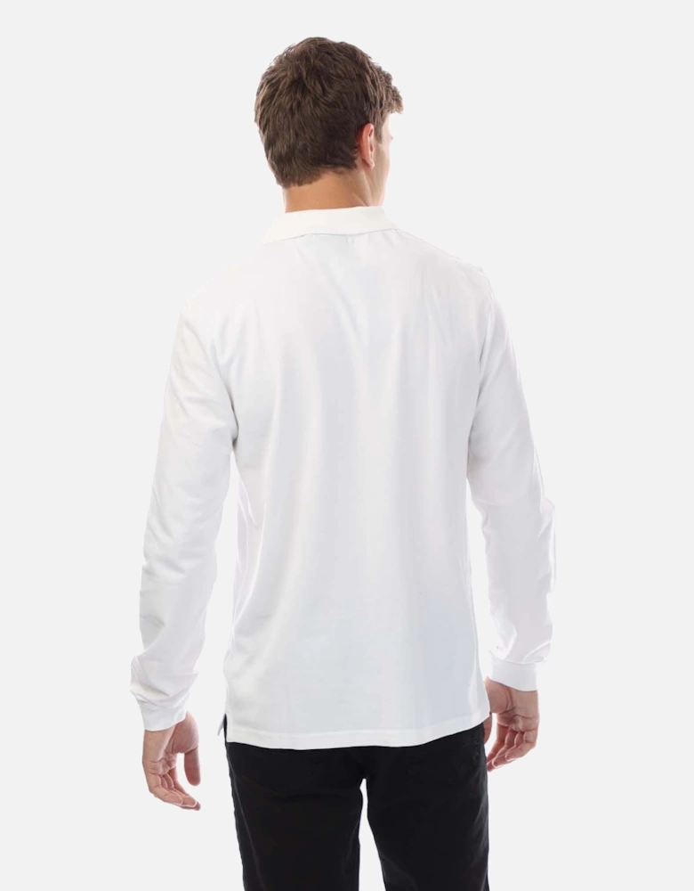 Co-Ordinate Print Long Sleeve Polo Shirt