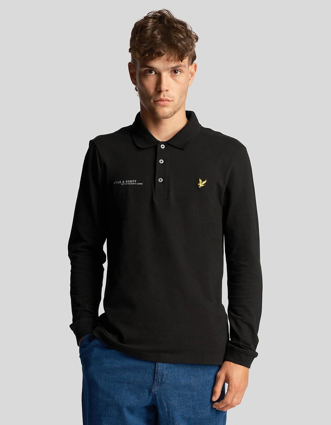 Co-Ordinate Print Long Sleeve Polo Shirt, 6 of 5