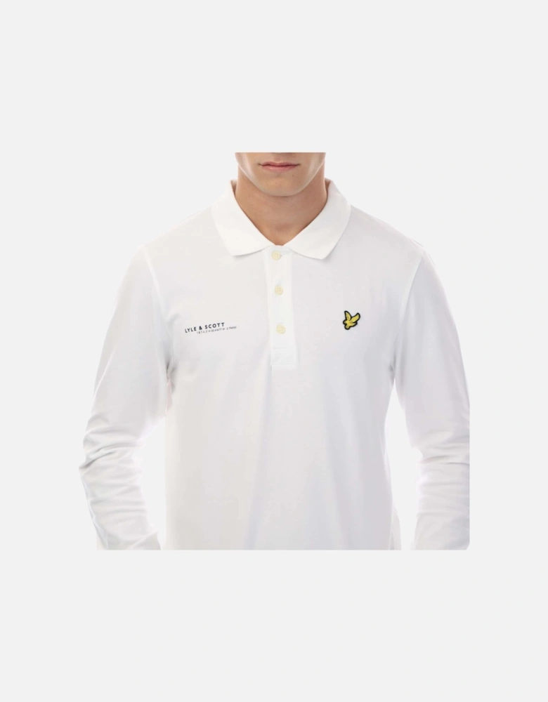 Co-Ordinate Print Long Sleeve Polo Shirt