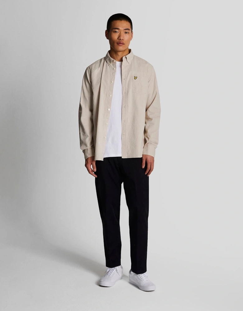 Cotton Linen Button Down Shirt