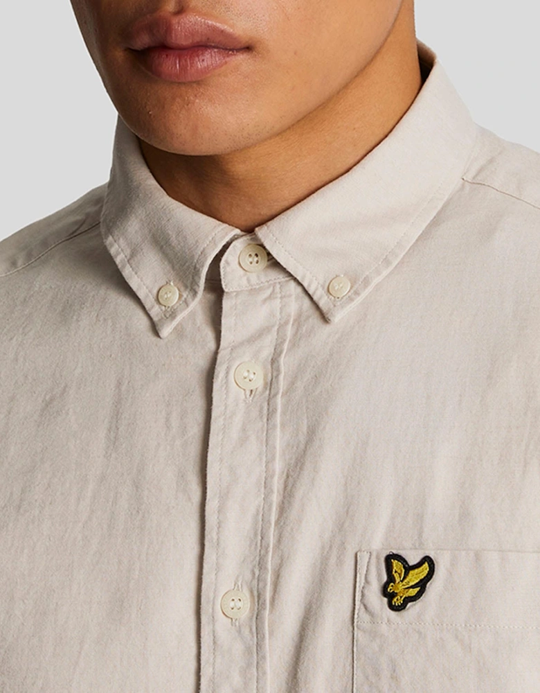 Cotton Linen Button Down Shirt