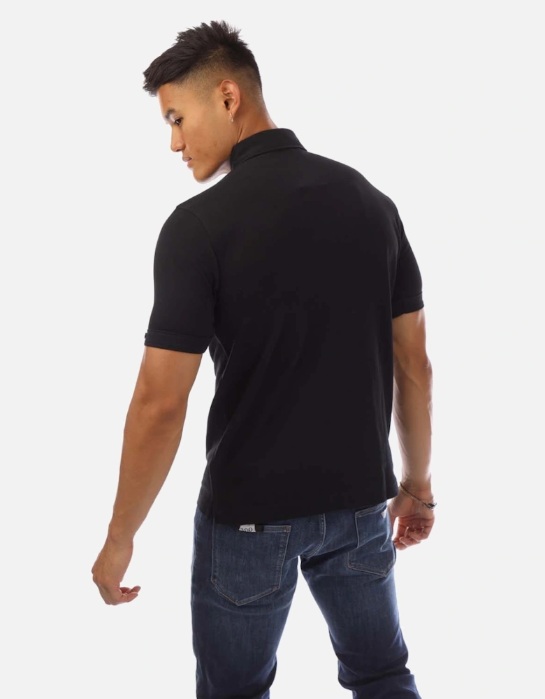 Button Down Collar Polo Shirt