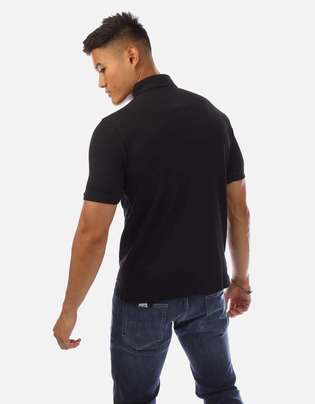 Button Down Collar Polo Shirt