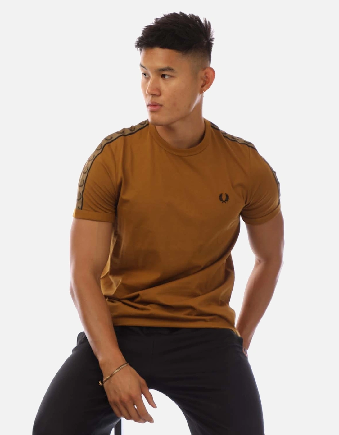 Contrast Tape Ringer T-Shirt
