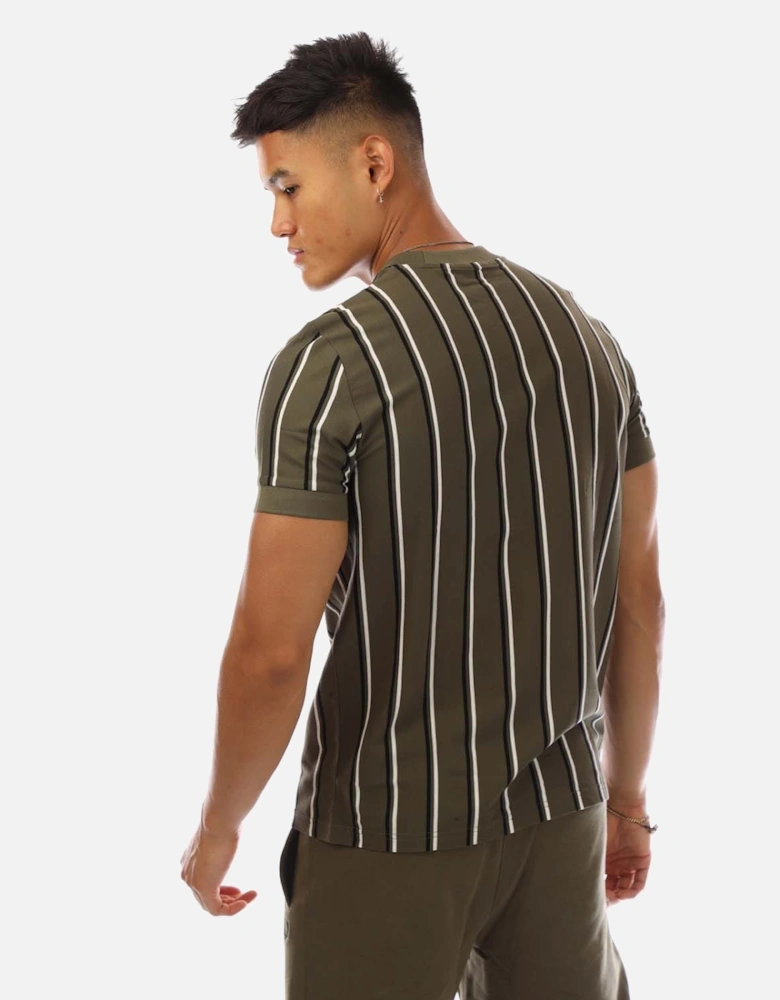Fine Stripe Pique T-Shirt