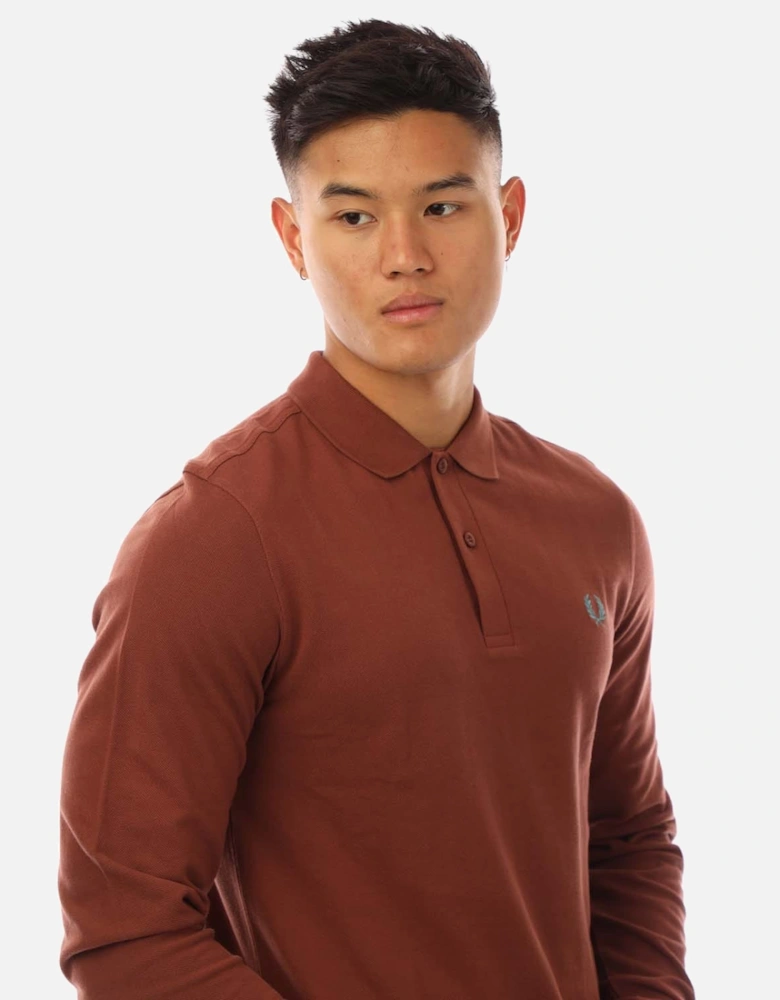 Long Sleeve Plain Polo Shirt