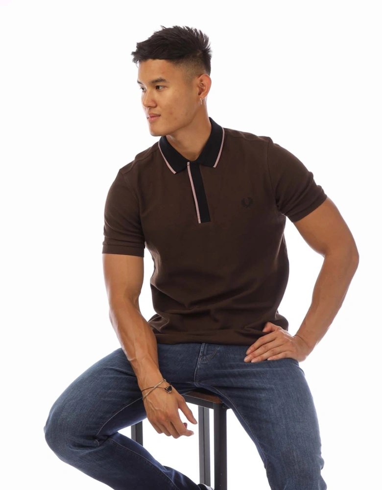Concealed Placket Polo Shirt