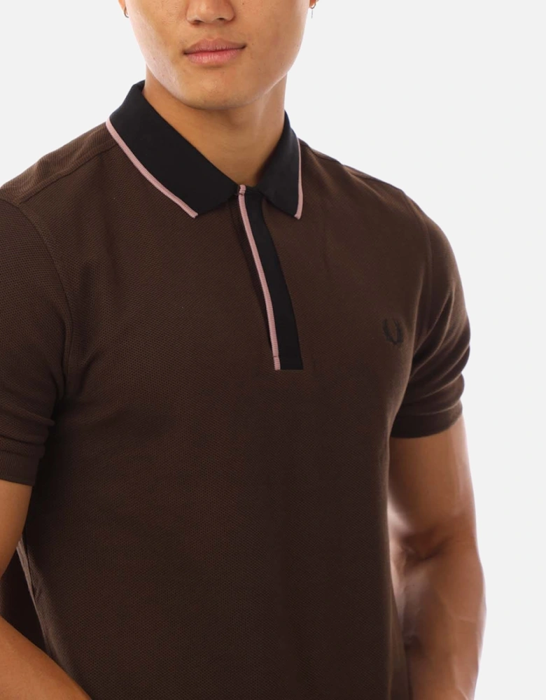 Concealed Placket Polo Shirt