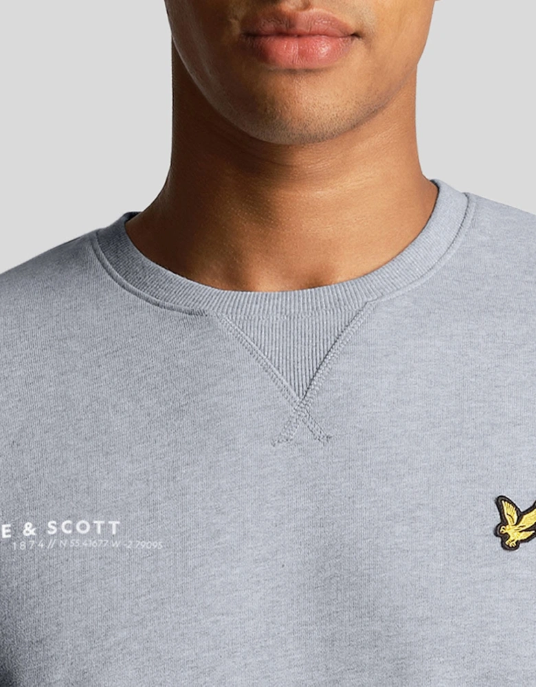 Co-Ordinate Print Crewneck Sweatshirt