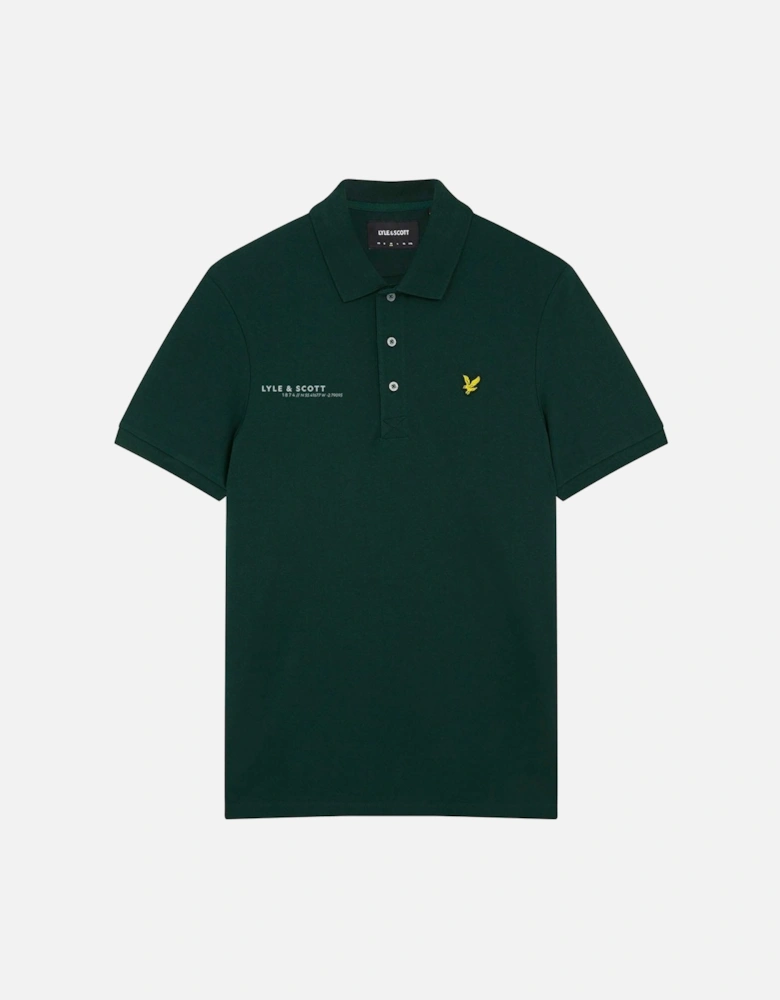 Co-Ordinate Print Plain Polo Shirt