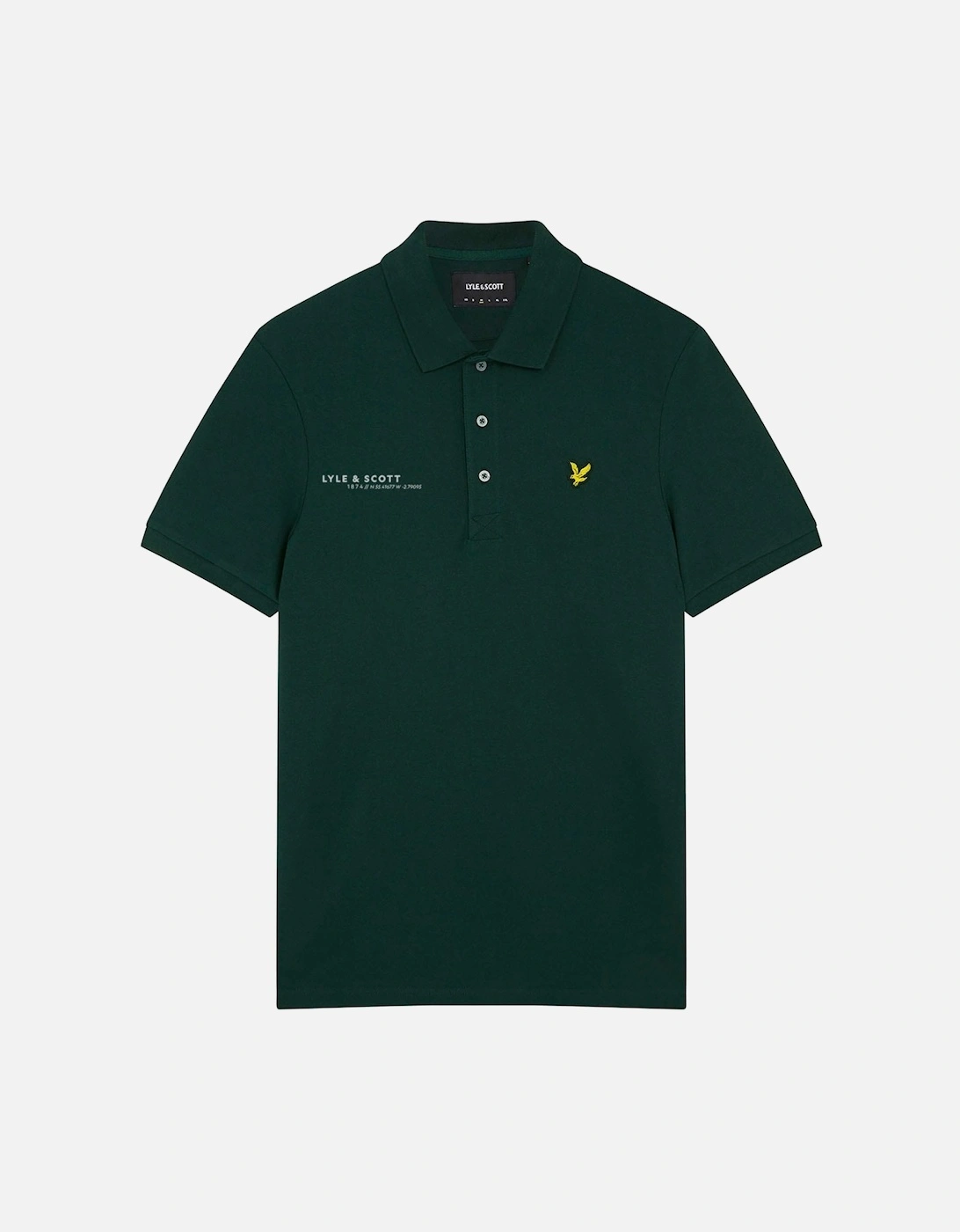 Co-Ordinate Print Plain Polo Shirt