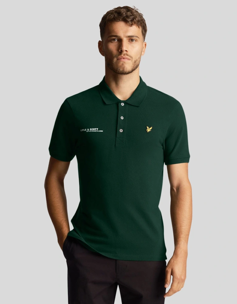 Co-Ordinate Print Plain Polo Shirt