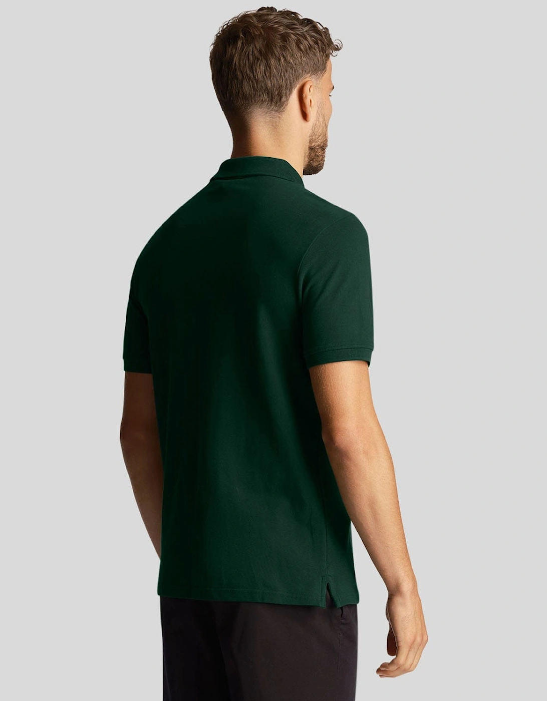 Co-Ordinate Print Plain Polo Shirt