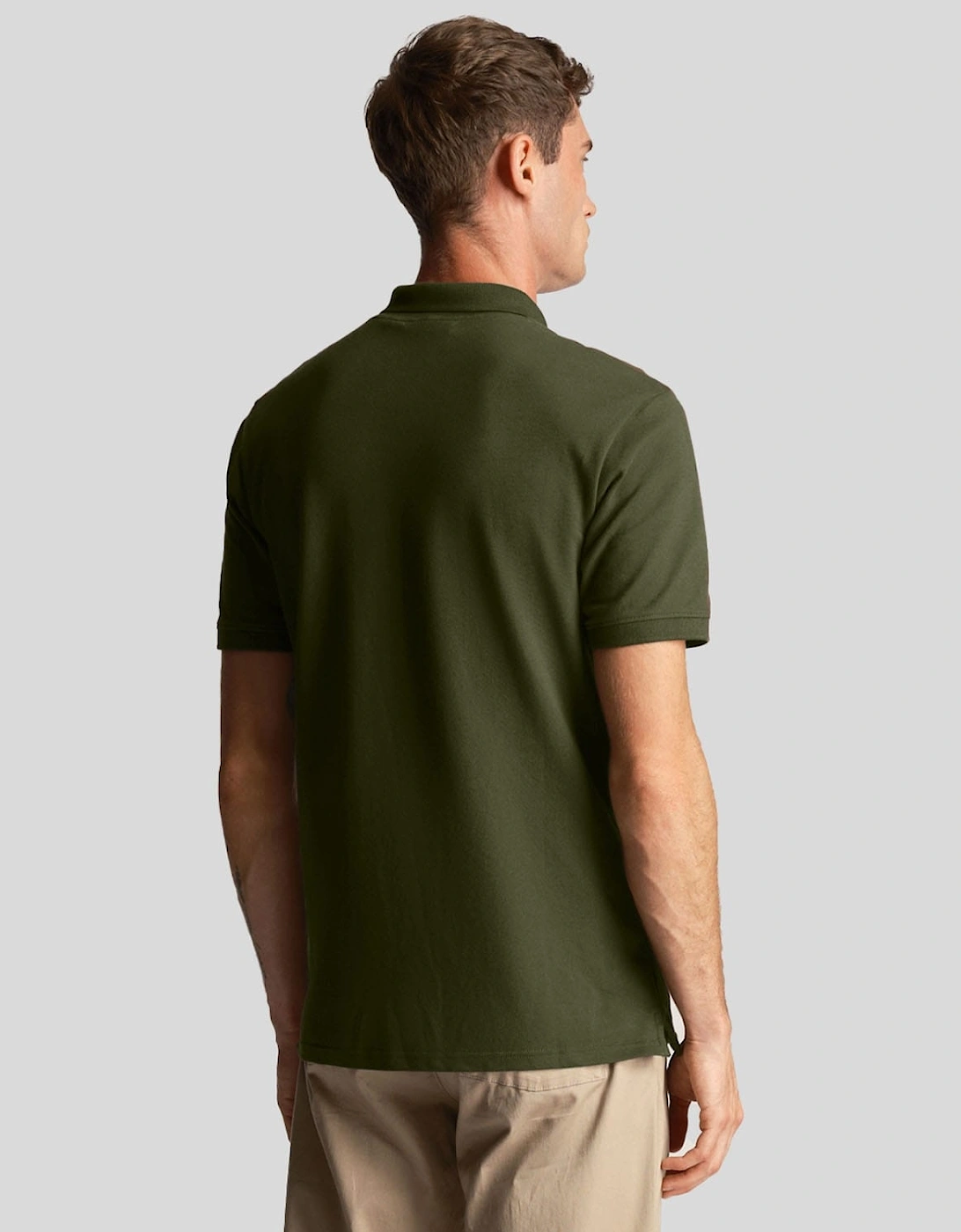 Co-Ordinate Print Plain Polo Shirt
