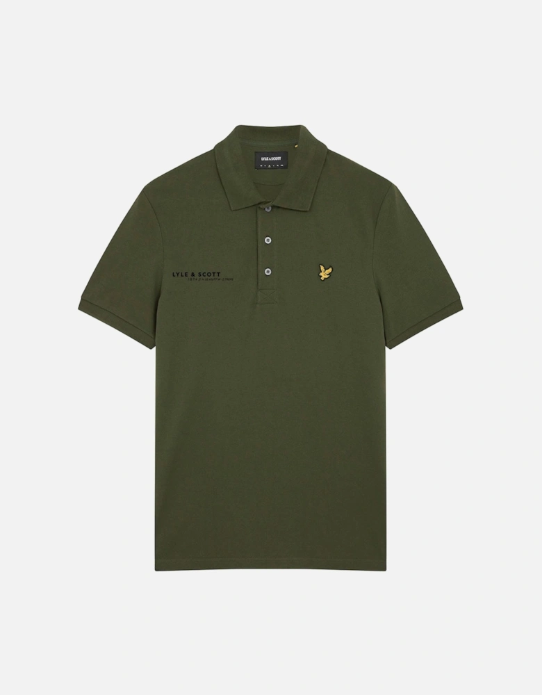 Co-Ordinate Print Plain Polo Shirt