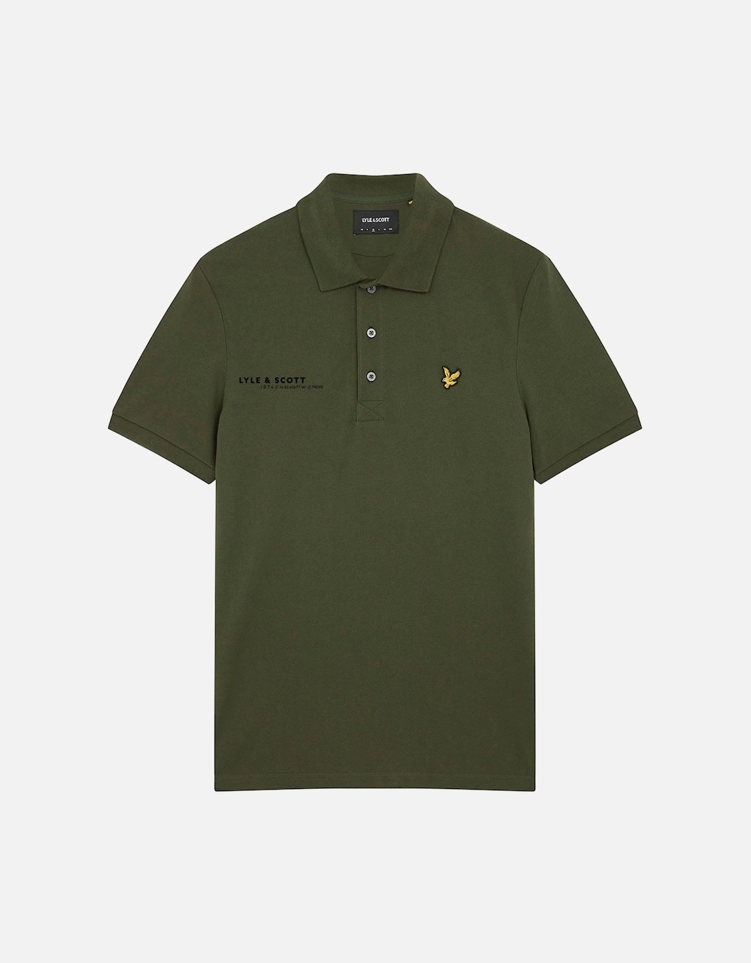 Co-Ordinate Print Plain Polo Shirt