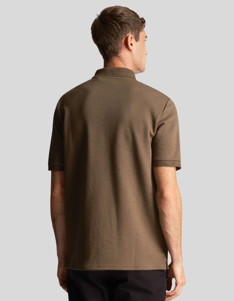 Chunky Slub Polo Shirt