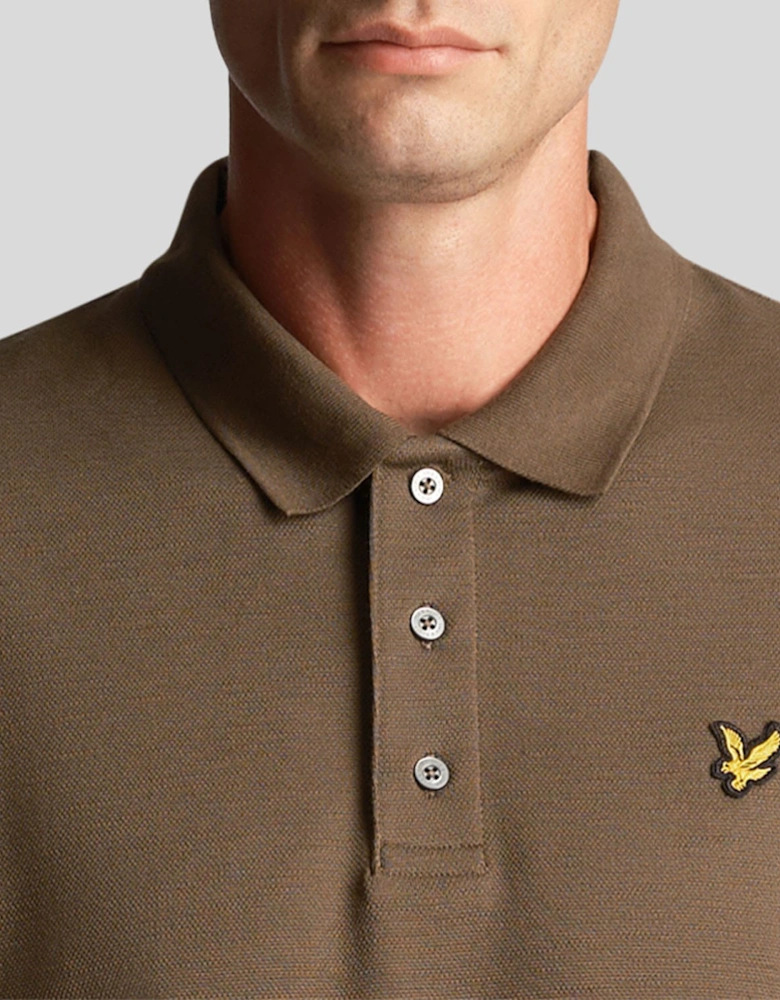 Chunky Slub Polo Shirt
