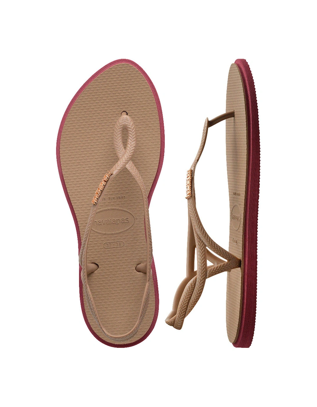 Luna Point Flip Flop - Rose Gold