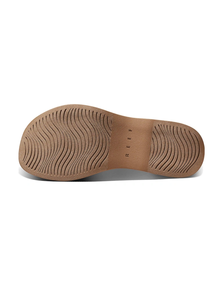 Lofty Lux Woven Wedge Sandal - Brown