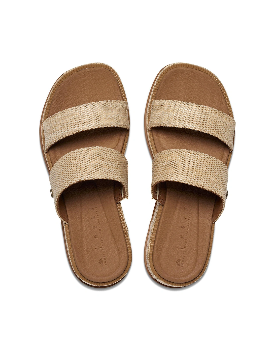 Lofty Lux Woven Wedge Sandal - Brown